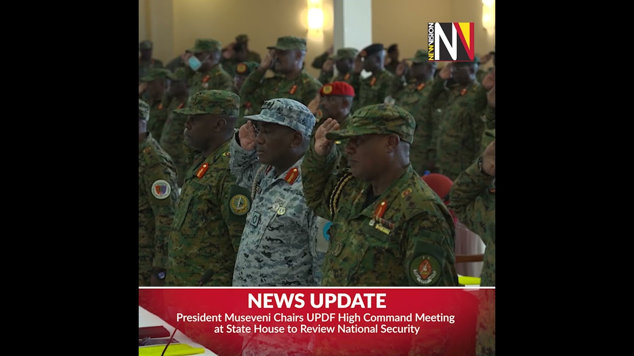 📽️ President Museveni chairs UPDF High Command meeting to review  national security