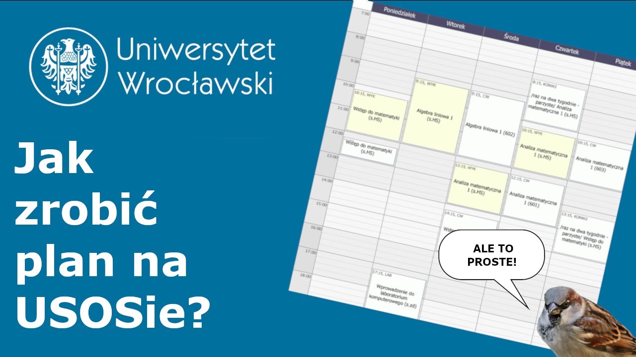 Jak stworzyć swój własny plan zajęć na USOSie?