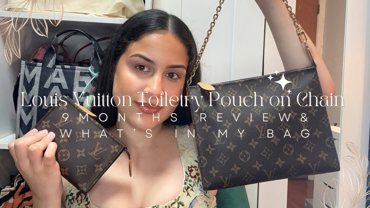 WHAT’S IN MY LOUIS VUITTON TOILETRY POUCH ON CHAIN + REVIEW