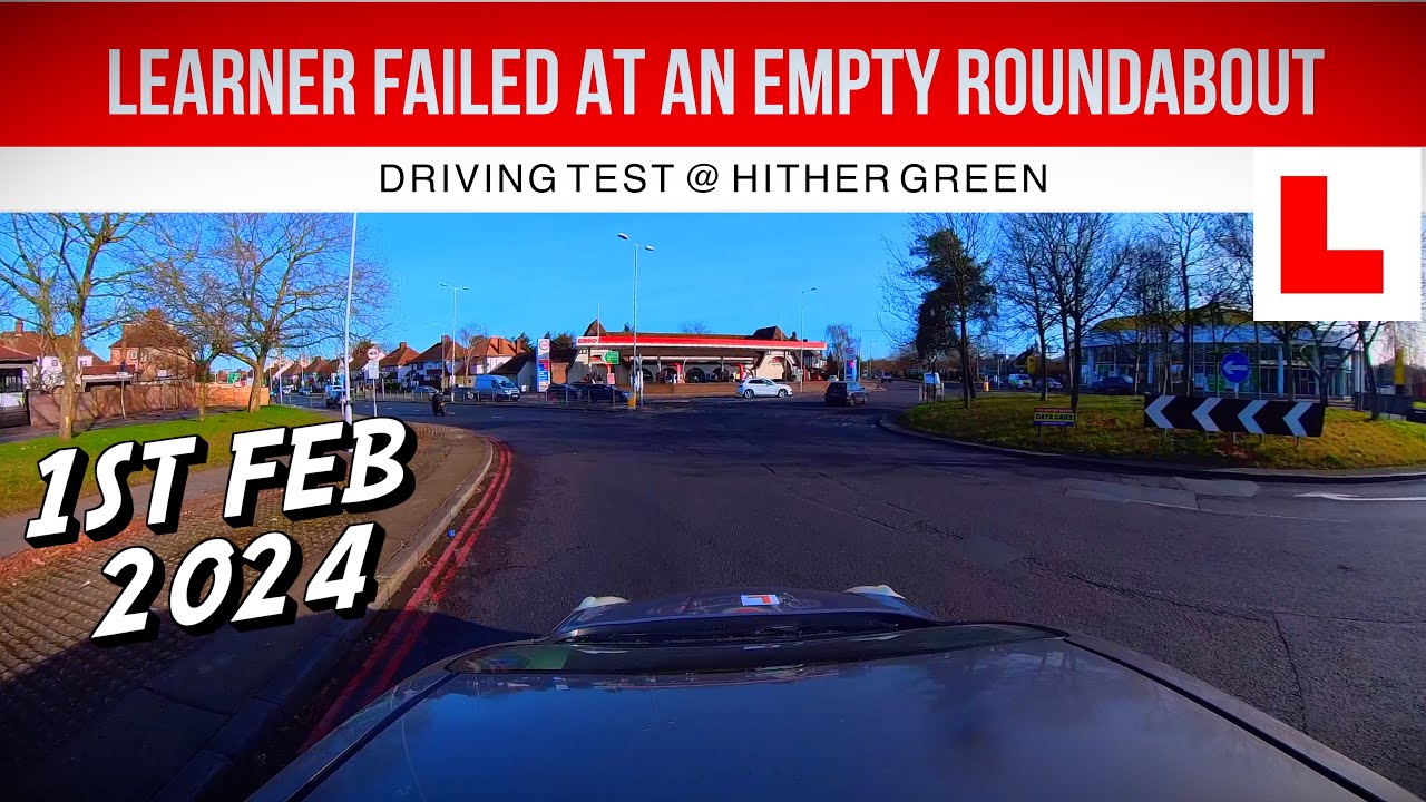 DRIVING TEST@ HITHER GREEN DTC 1ST FEB 2024 10:15AM #drivingtestvideo #hithergreentestroute #ojkenny