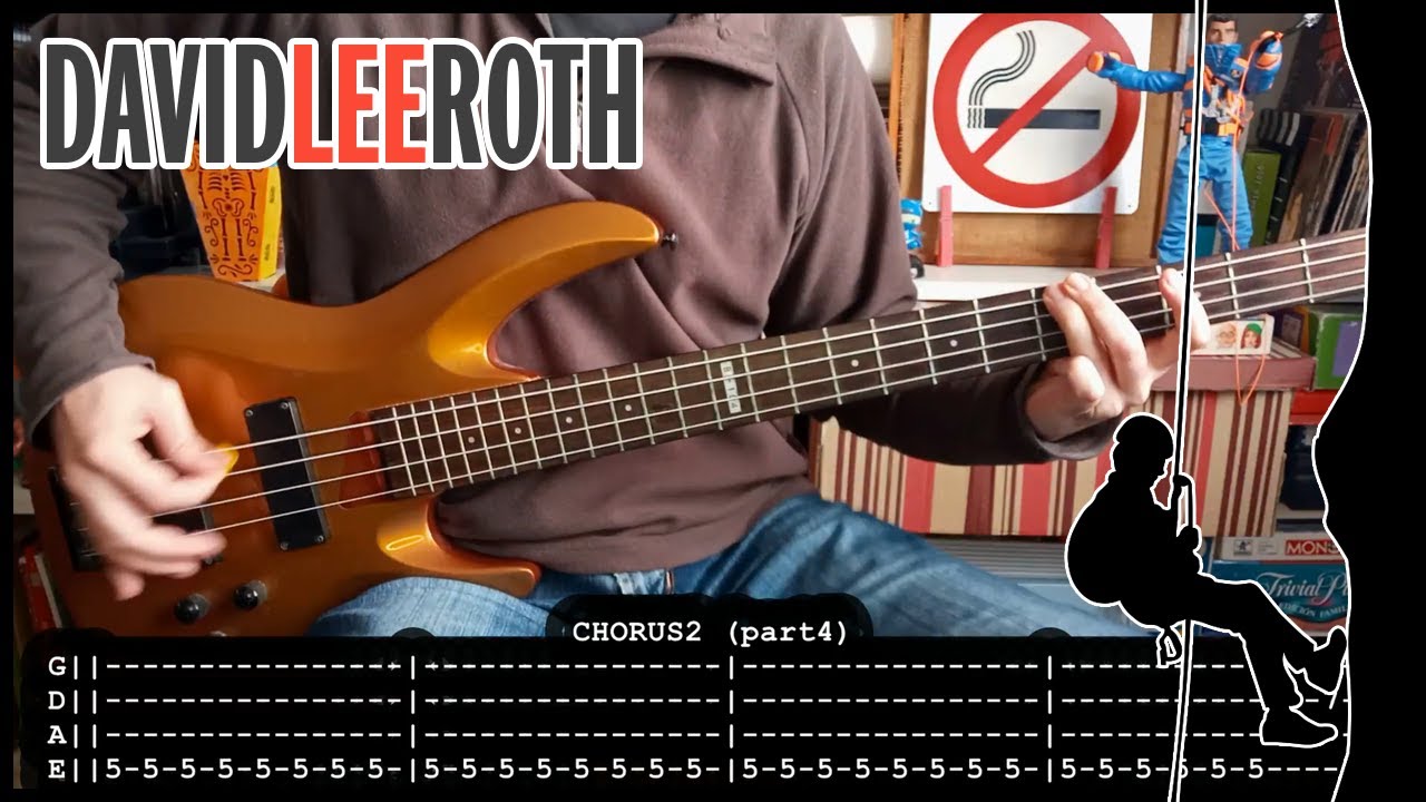 DAVID LEE ROTH - Just like paradise (BASS TABS) [lyrics + PDF]