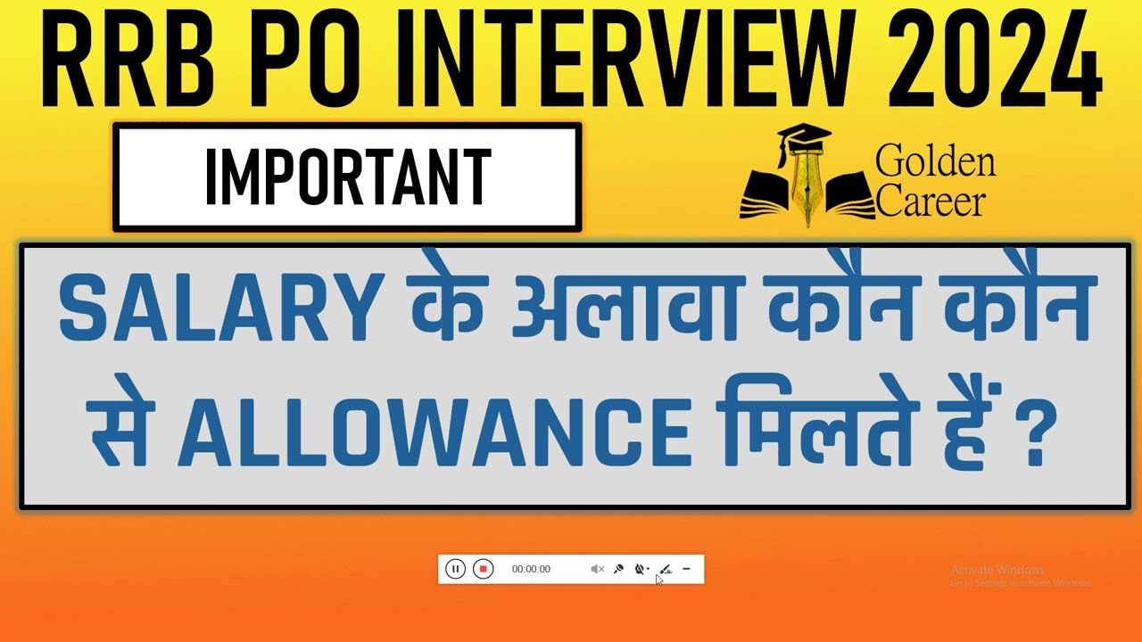 RRB PO Salary and Allowances Explained | What Additional Benefits You Get Beyond Basic Pay