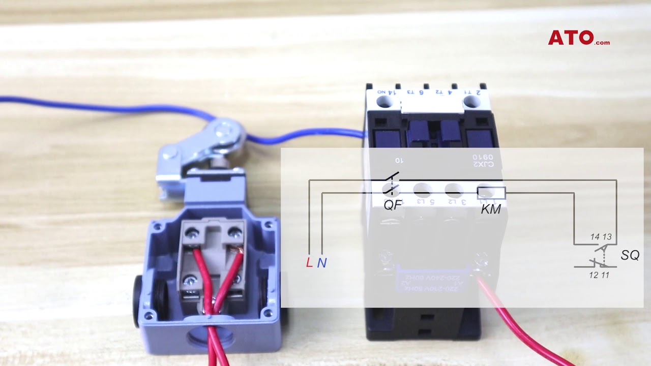 Roller limit switch NO NC contact wiring and testing