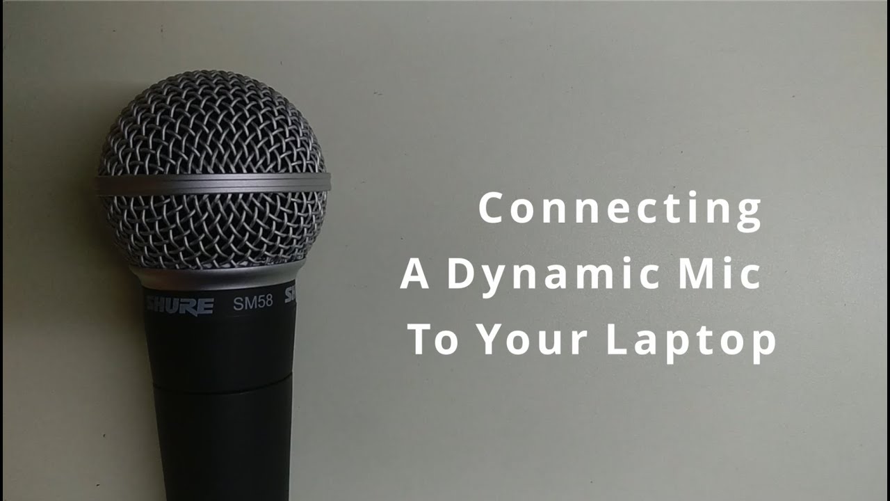 Connect your dynamic mic to your laptop︱With the SM58 and Behringer UM2