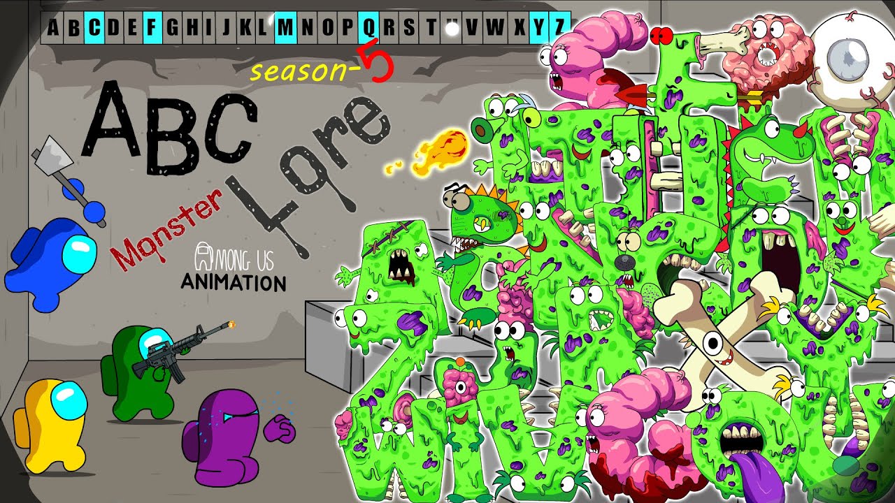 어몽어스 vs ABC Lore Animal Monster Zombie -시즌 5 | AMONG US ANIMATION