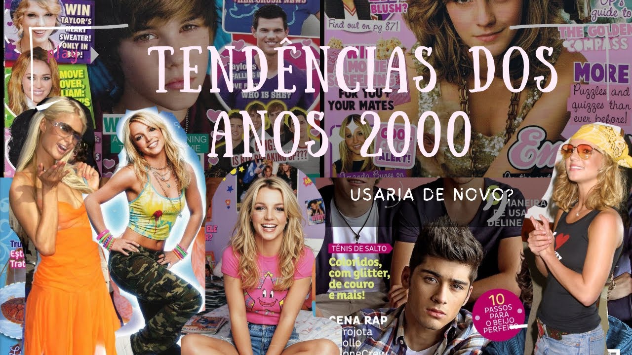 Tendências dos anos 2000 que marcaram uma geração (e estão voltando)🪩✨💋  ￼#anos2000 #y2k #tendencia 