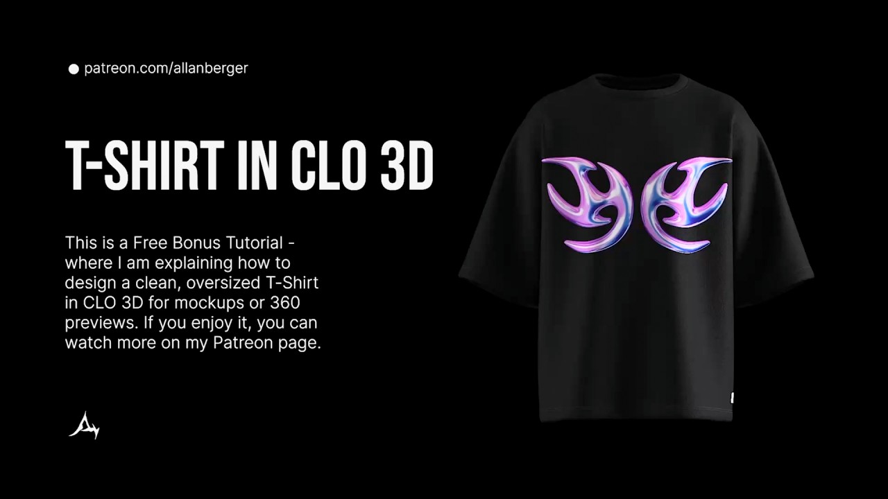 CLO 3D - CREATE AN OVERSIZED T-SHIRT - Part 1 (Easy Tutorial)