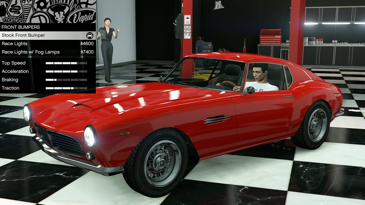 GTA 5 - Кастомизация транспортных средств из прошлых DLC - Grotti GT500 (Ferrari 250 GT SWB)