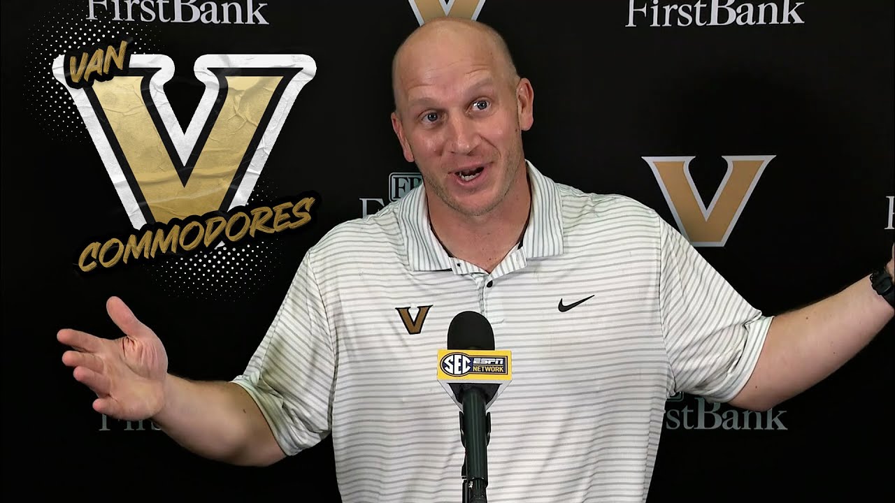 Vanderbilt's postgame interview after UPSETTING NO. 1 ALABAMA 🚨 CFB on FOX