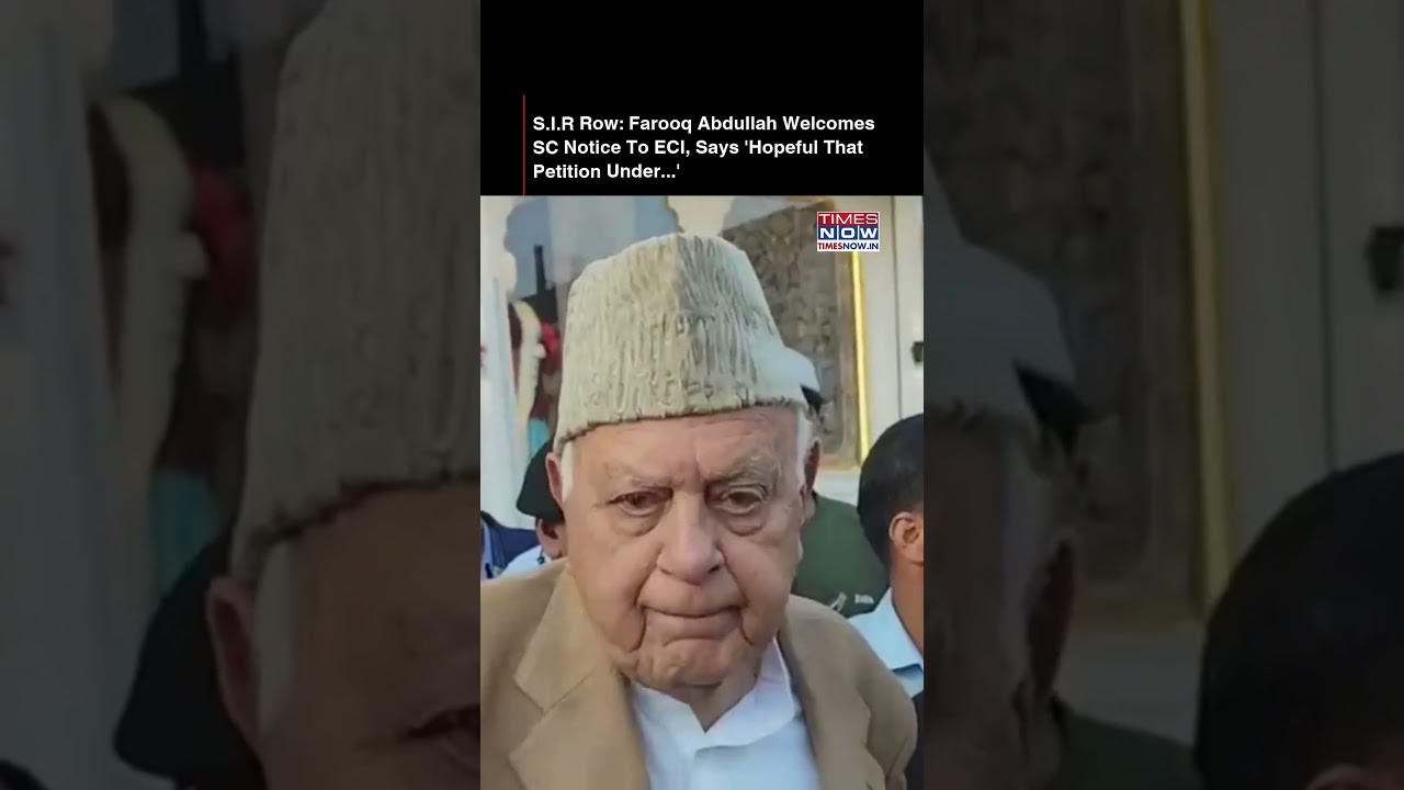 Farooq Abdullah's Big Statement On S.I.R Row & SC Notice To ECI, Says 'It Was Welcome Development..'