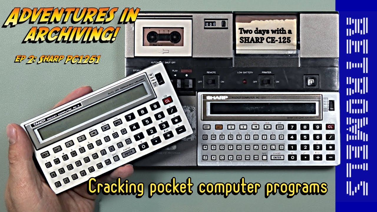 Trying to Crack a Pocket Computer Tape | Sharp PC-1251 |Adventures in Archiving 2|