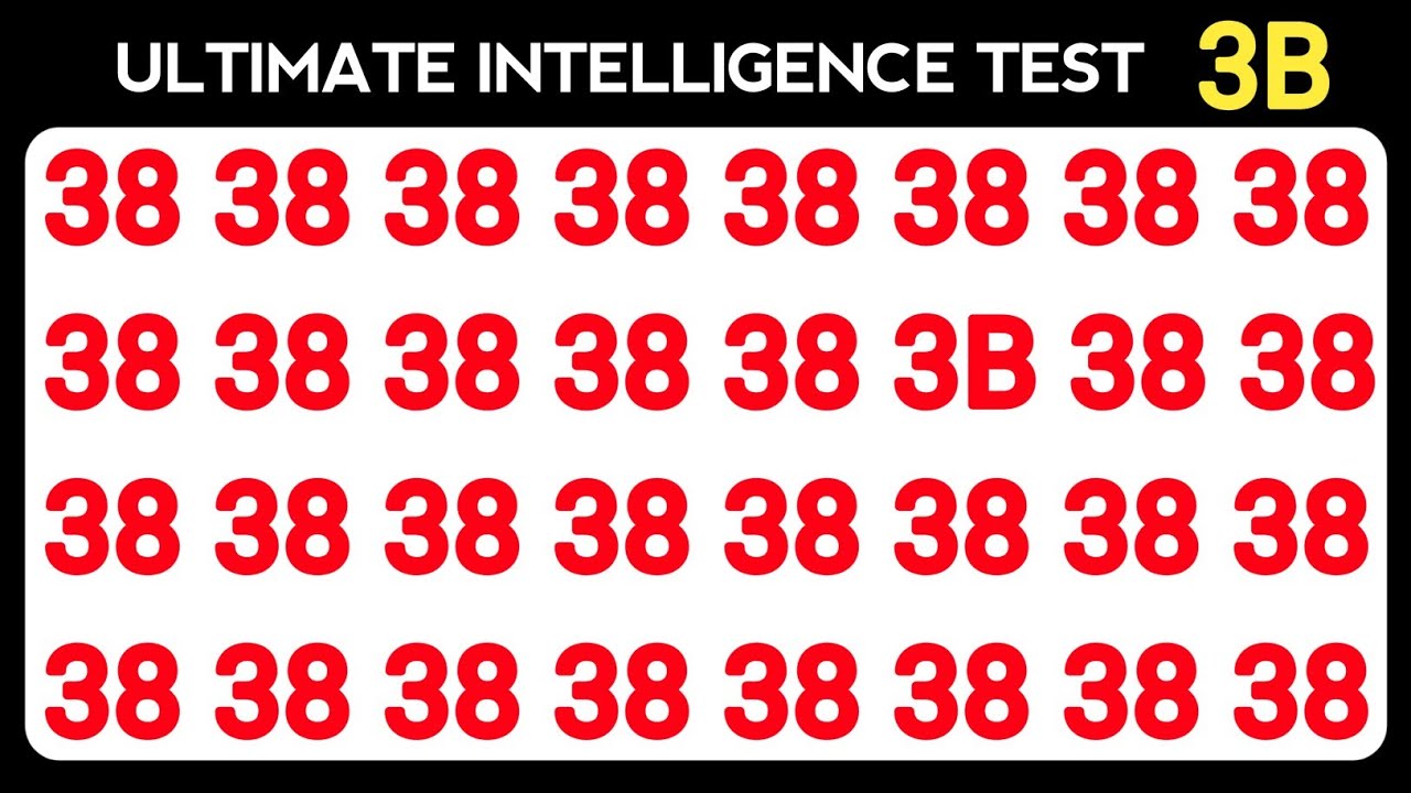Ultimate Intelligence Test |Find the Odd One Out |Number and Letter Puzzles