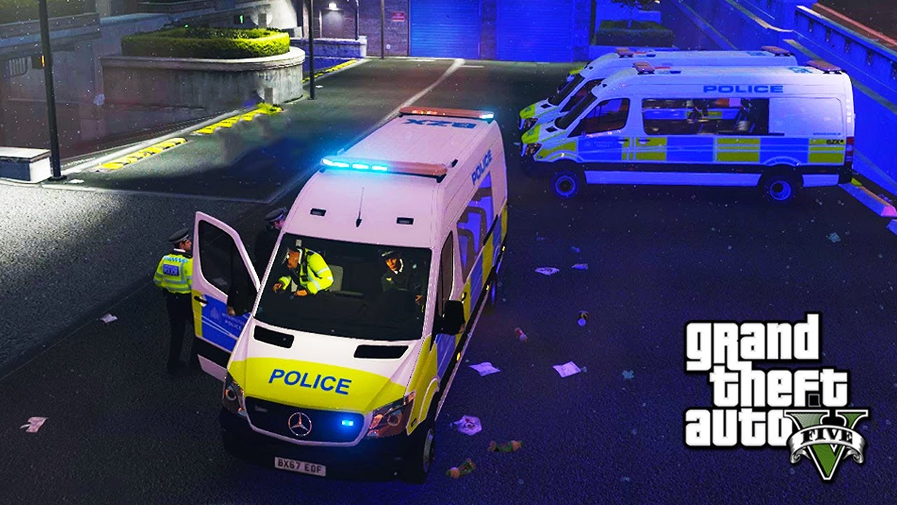 Police Van TSG Patrol (GTA 5 UK Police Mods LSPDFR #244)