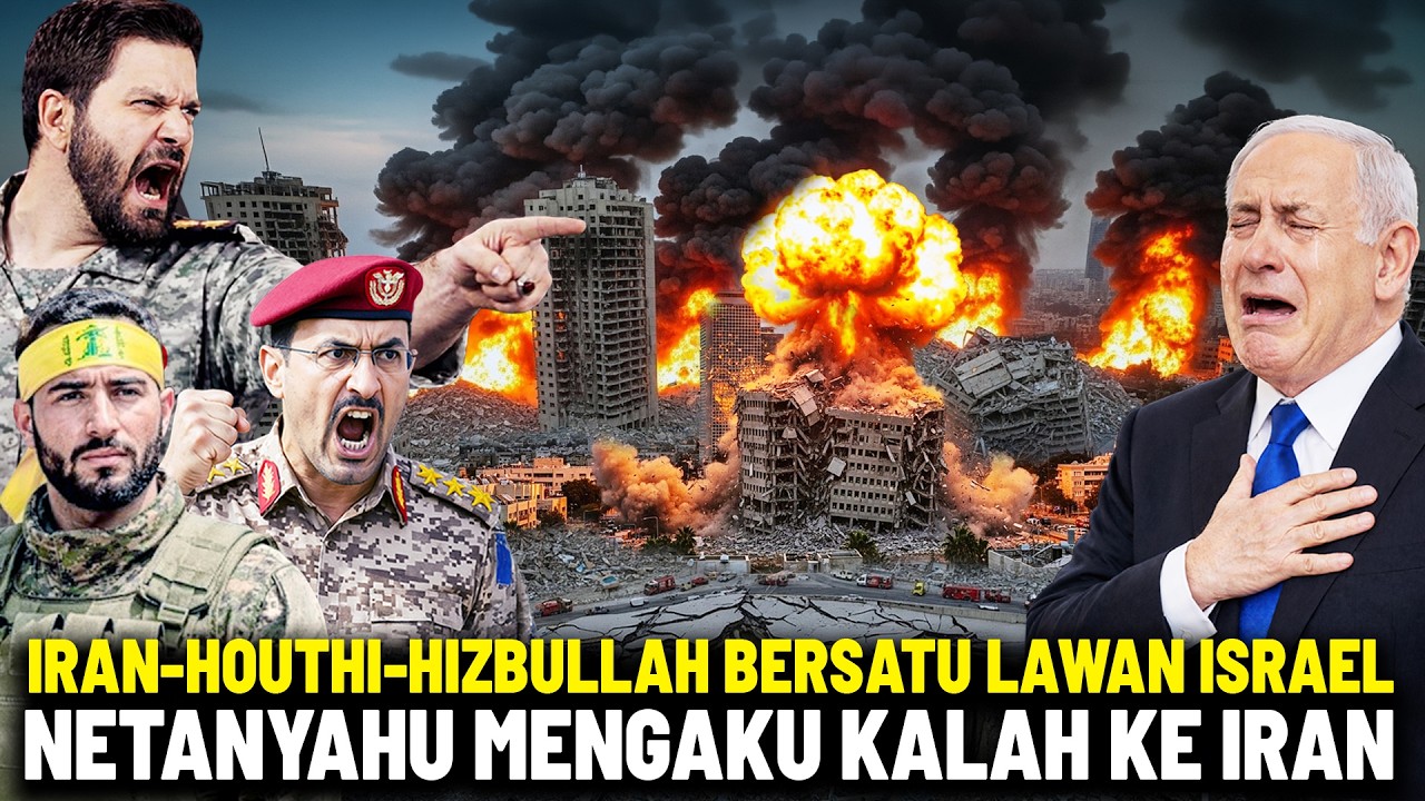 NETANYAHU MINTA AMPUN DIKEROYOK PROKSI IRAN? Serangan Gabungan Iran-Houthi-Hizbullah Gempur Israel