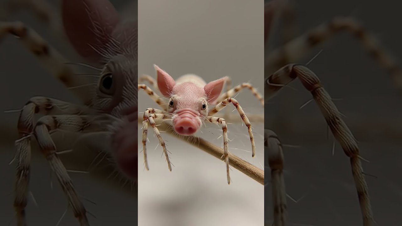 WHAT is this?! A spider... pig!? 🐖🕸️