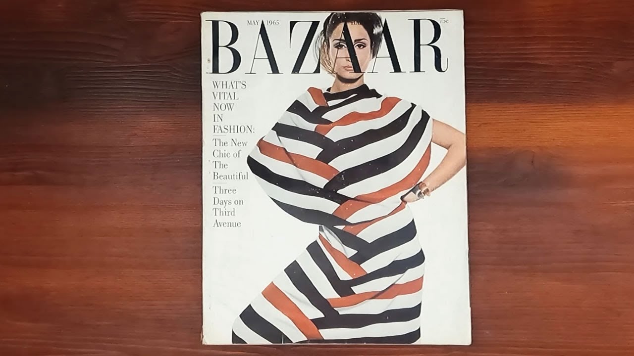 1965 May ASMR Magazine Flip Through: Harper's Bazaar w Avedon Mainbocher