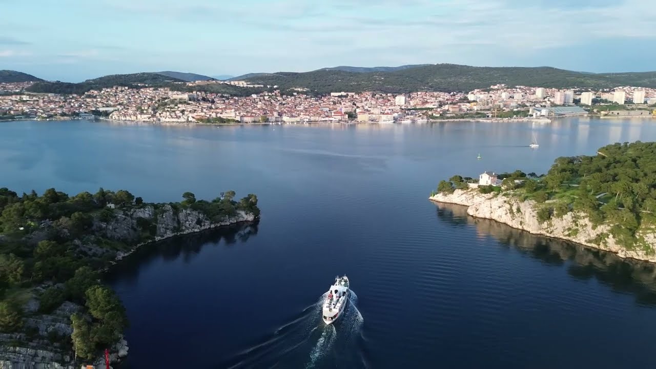 Šibenik drone view