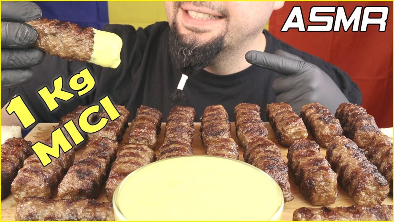 [ASMR] 1 Kg De MICI Cu Mustar Si Bere (fara vorbe) MUKBANG