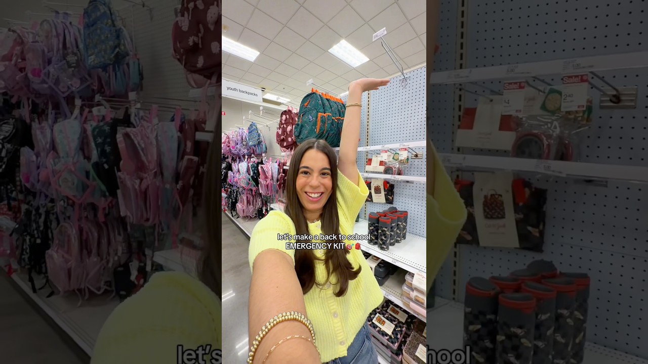 ТРЕВОЖНЫЙ ЧЕМОДАНЧИК ДЛЯ ШКОЛЫ ✏️🫧🎀🫡🎯я ничего не забыла?! 👀 #target #школа #гигиена