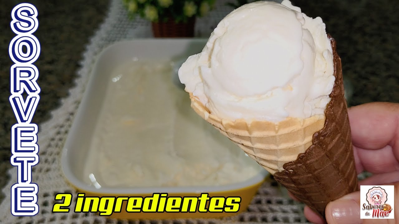 SÓ 2 INGREDIENTES ! SORVETE CREMOSO 🍦 SIMPLES E DESCOMPLICADO 🍦