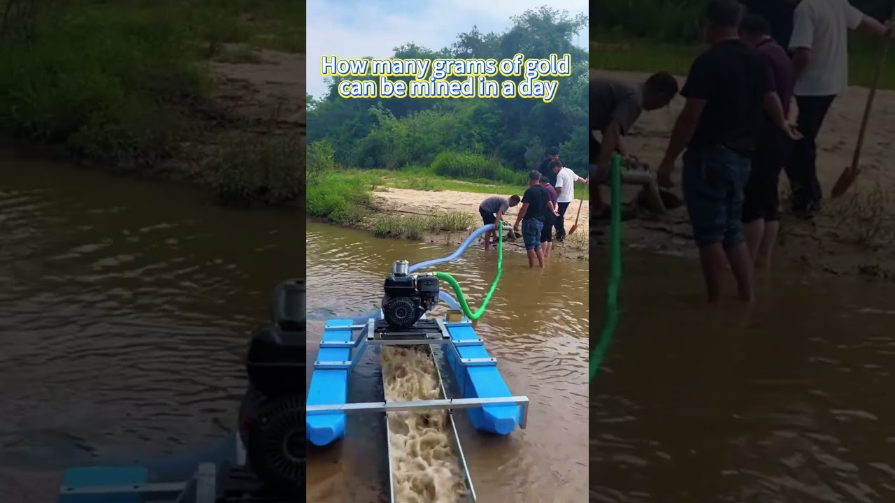 Gold rush!small river siphonic gold panning equipment