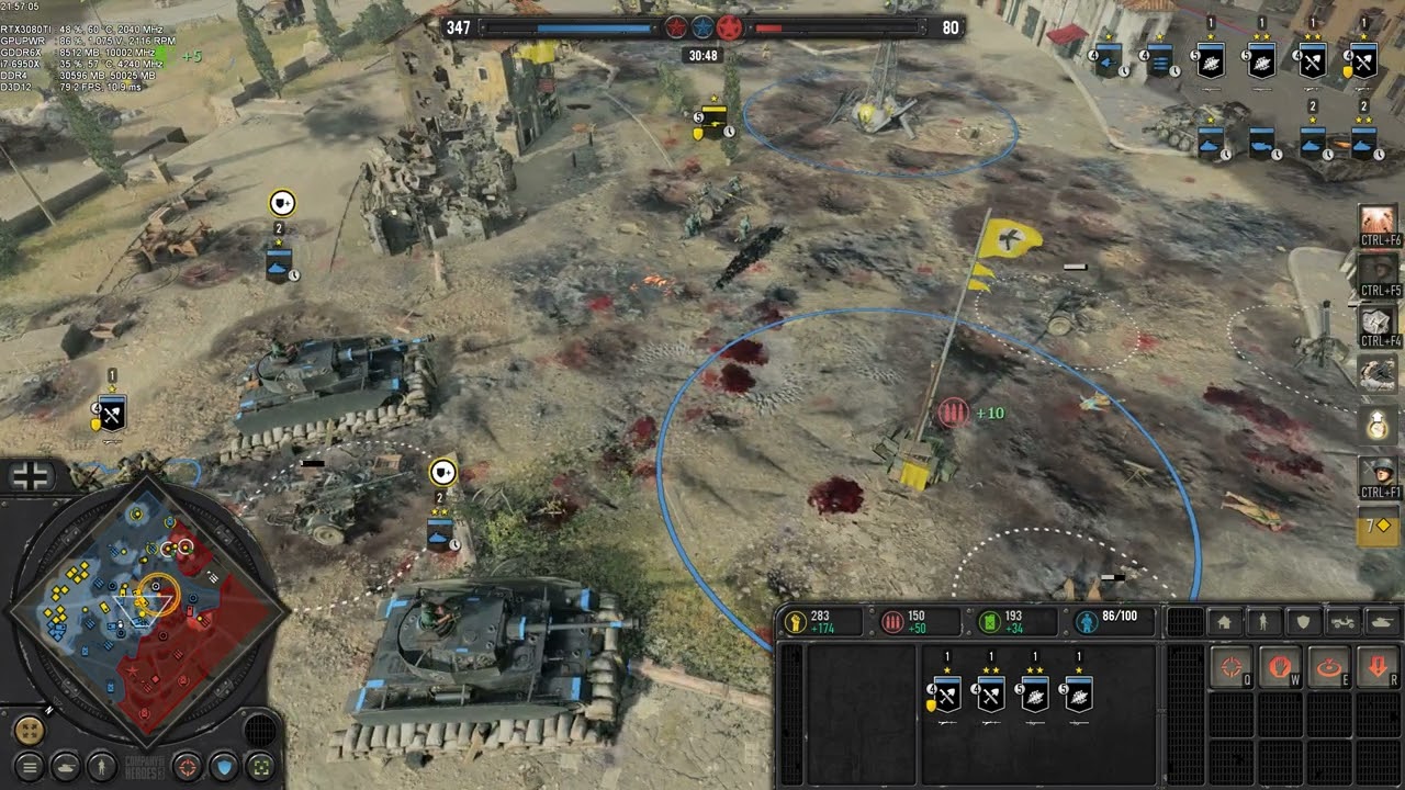 Company of Heroes 3 || Multiplayer Gameplay || 4v4 Wehrmacht || 1440p Ultra