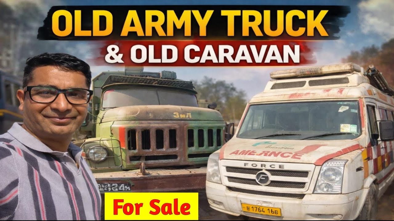 Old Caravan & Old Army truck For sale in India 