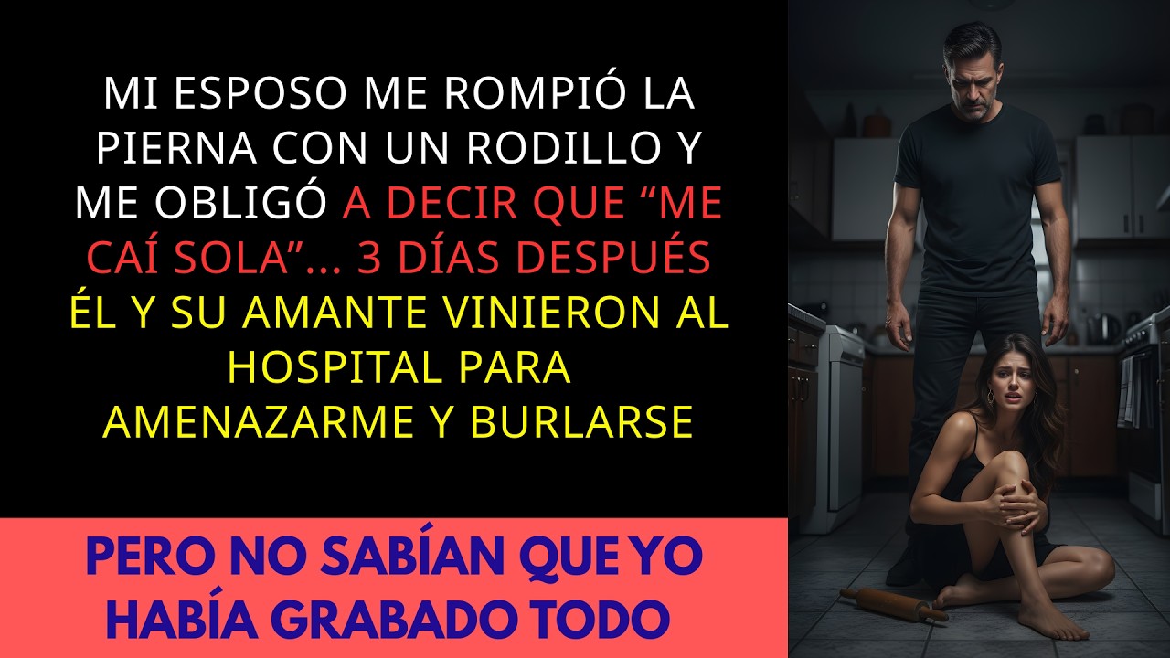 Mi esposo me rompió la pierna, 3 días después su amante vino a burlarse de mí. Pero…