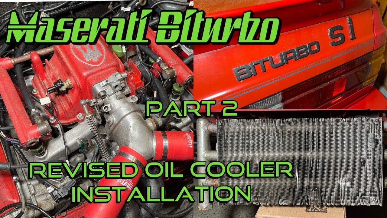 1987 Maserati Biturbo Oil Cooler Installation - Part 2