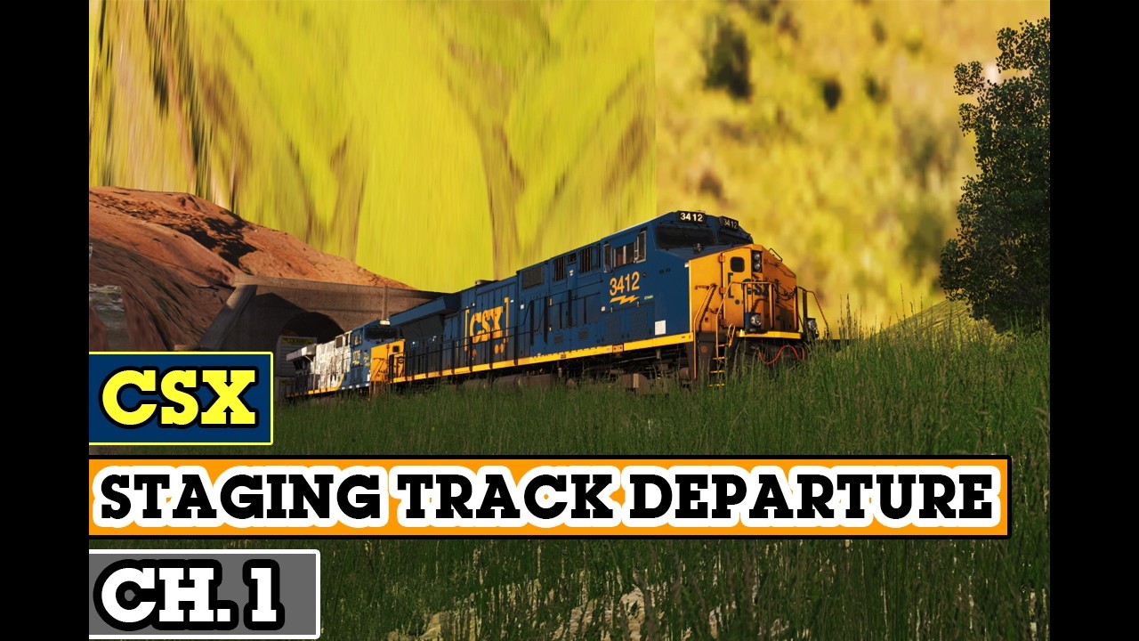 Trainz | Chapter 1: Staging track Departure (ft. CSX 1776) - CSX Tidewater (CSX GA Road)
