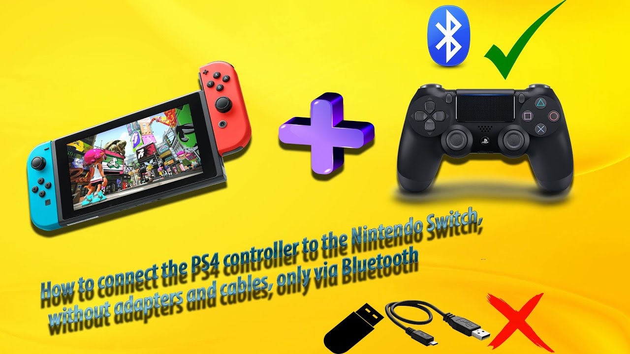 How to connect the PS4 controller to the Nintendo Switch, without cables, only via Bluetooth