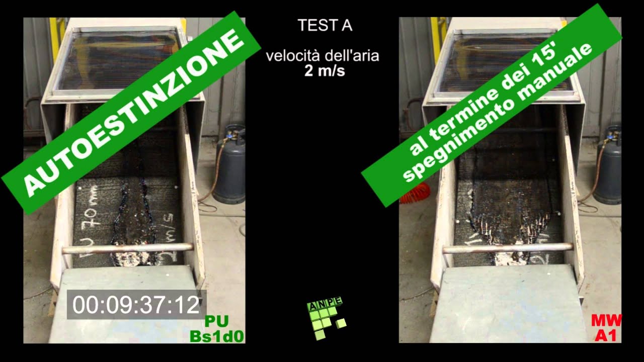 ANPE fire tests:  Roof insulation under bituminous waterproof membranes (Test Broof, t2)