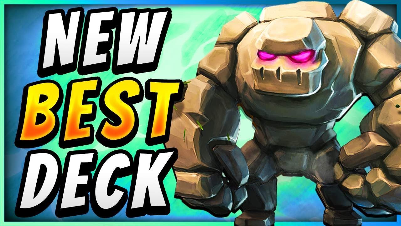 NO SKILL NEEDED! NEW GOLEM DECK does MASSIVE DAMAGE — Clash Royale