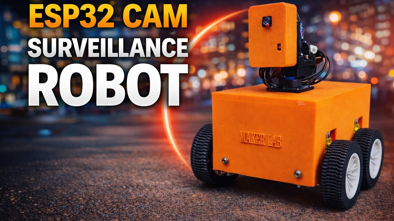 Surveillance Robot Using ESP32 CAM | Full DIY Tutorial #diy