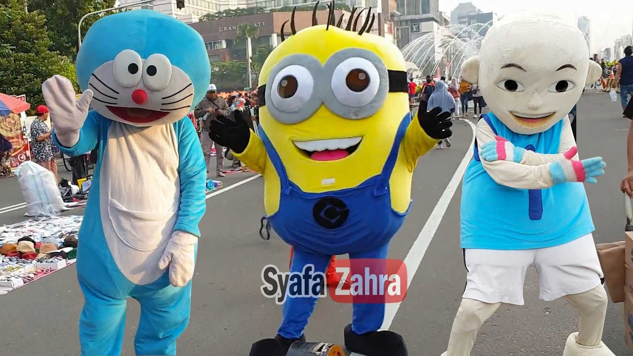 Upin ipin dan Doraemon ❤️ Badut Ulang Tahun