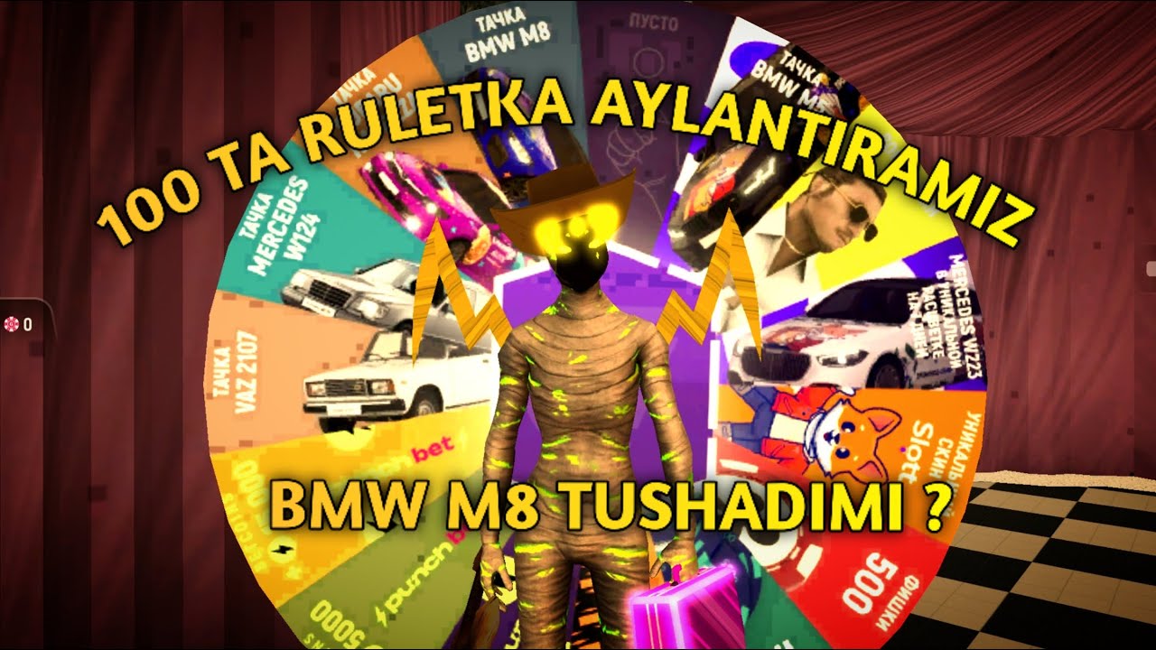 Grand Mobileda 100 ta tekin ruletka aylantiramiz. BMW M8 tushadimi ?!