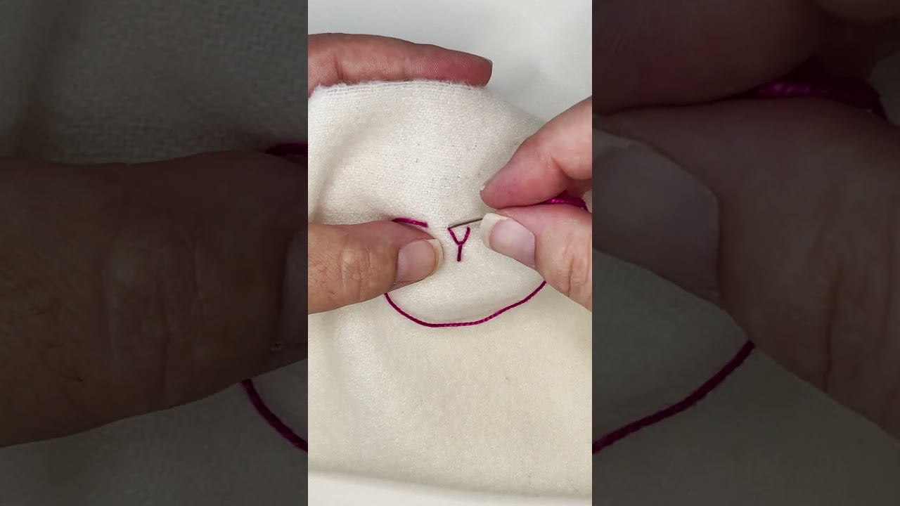 Fly Stitch #embroidery #suespargo #creativestitching