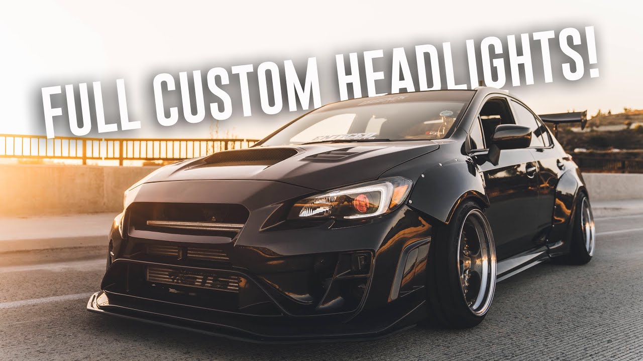 INSTALLING CUSTOM HEADLIGHTS ON THE WIDEBODY WRX!