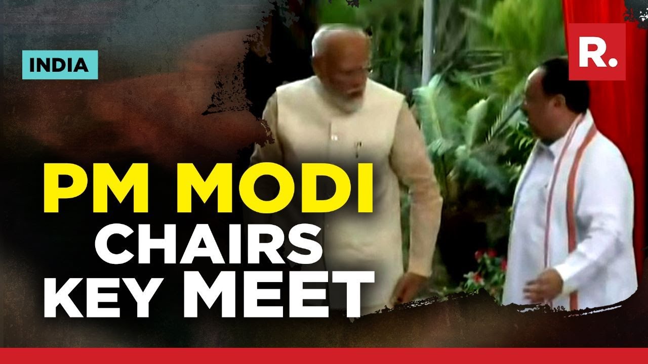 PM Modi Chairs Key Meet At BJP HQ Post New Parliament Inauguration