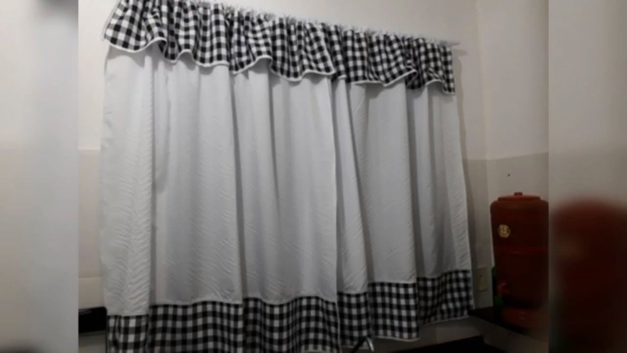 Cortina para cozinha de Oxford ( passo a passo) simples pra iniciante