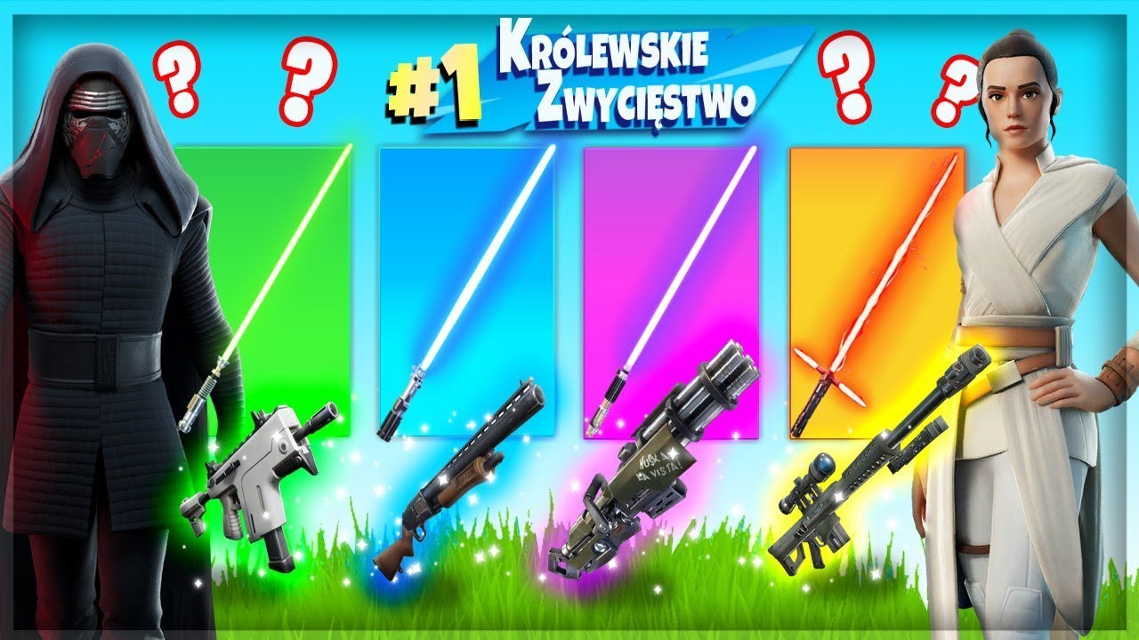 Losowy MIECZ ŚWIETLNY Challenge w Fortnite ( K%#&@! )