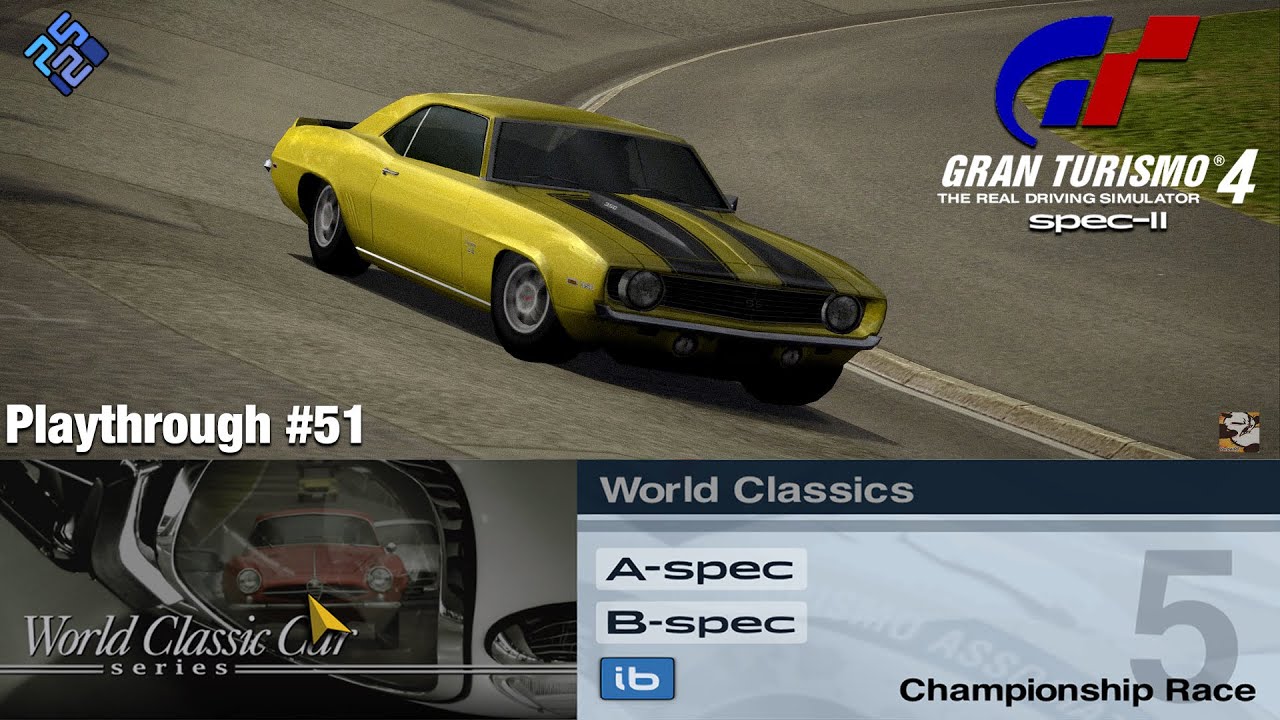 Gran Turismo 4 SPEC II - Playthrough #51 - World Classics Car (Professional Events) - PS2 2025