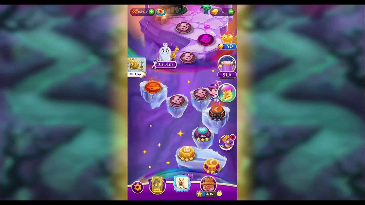 Bubble Witch 3 Saga LIVE Gaming - LEVEL 10112 = 10113 - 8-1-2026