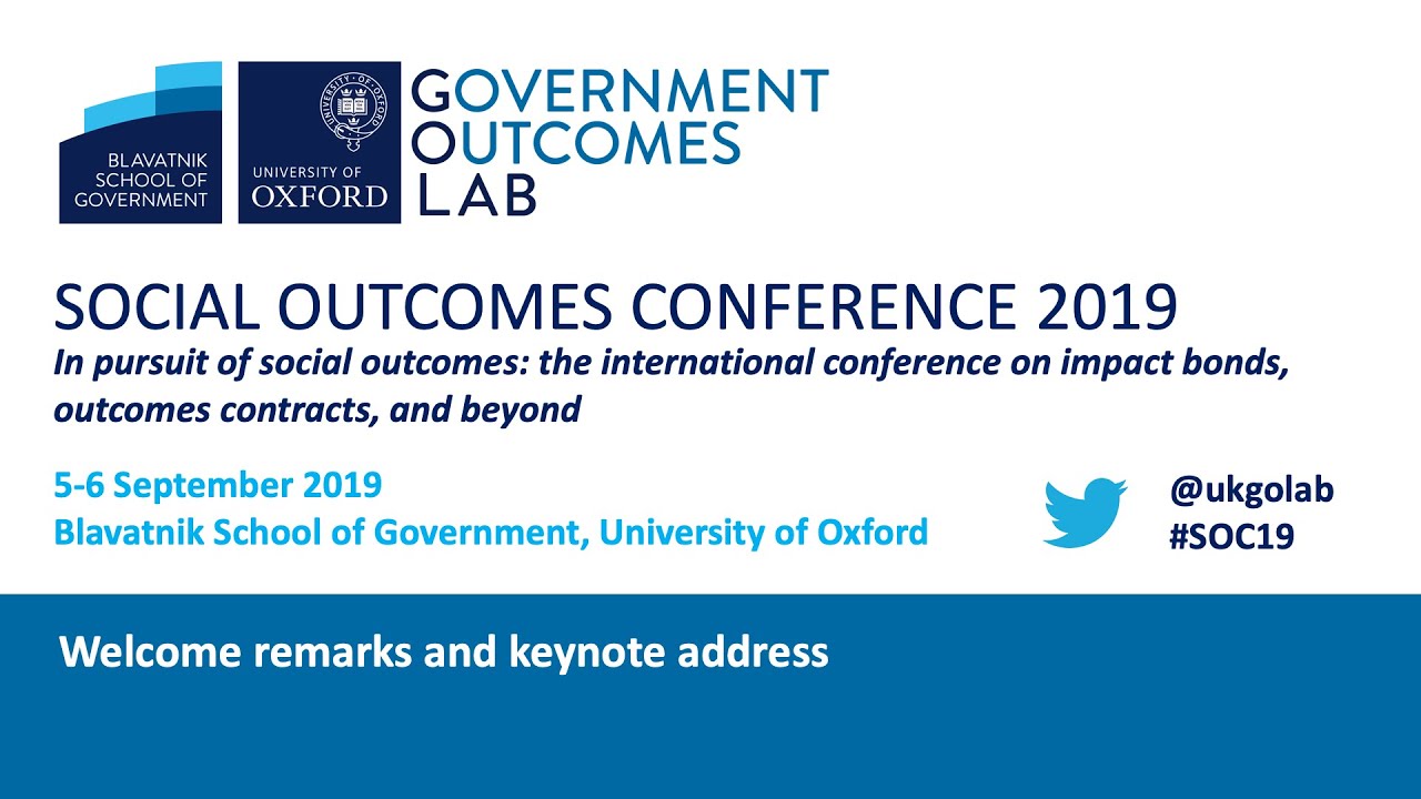 SOC 2019: Welcome remarks and keynote address