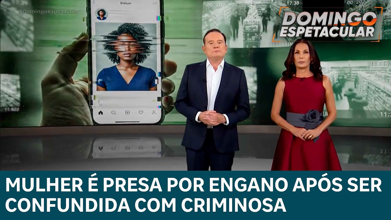 Mulher é presa por engano após ser confundida com criminosa em assalto no RJ | DOMINGO ESPETACULAR