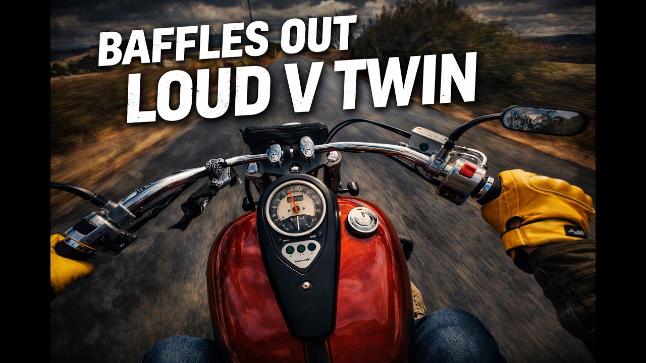 Loud V Twin on Empty Roads | Vulcan 900 Baffles Removed POV