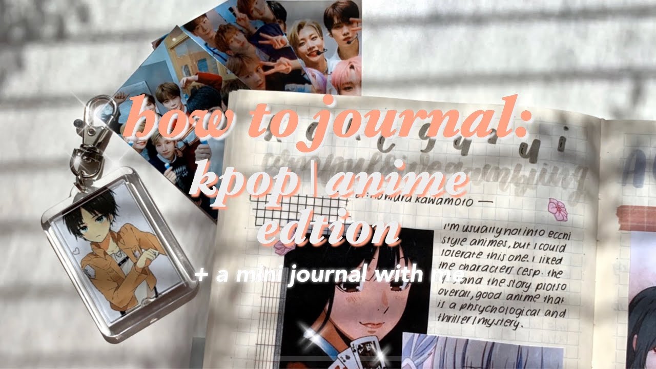 how to kpop/anime journal + mini journal with me ✨