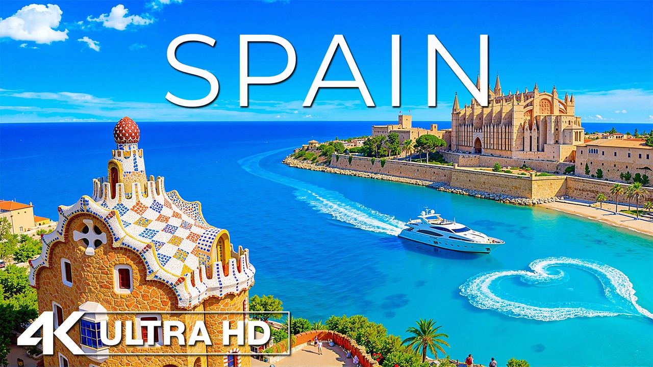 Spain 4K 🇪🇸 Deep Voyage | Mallorca Cathedral & Mediterranean Coast