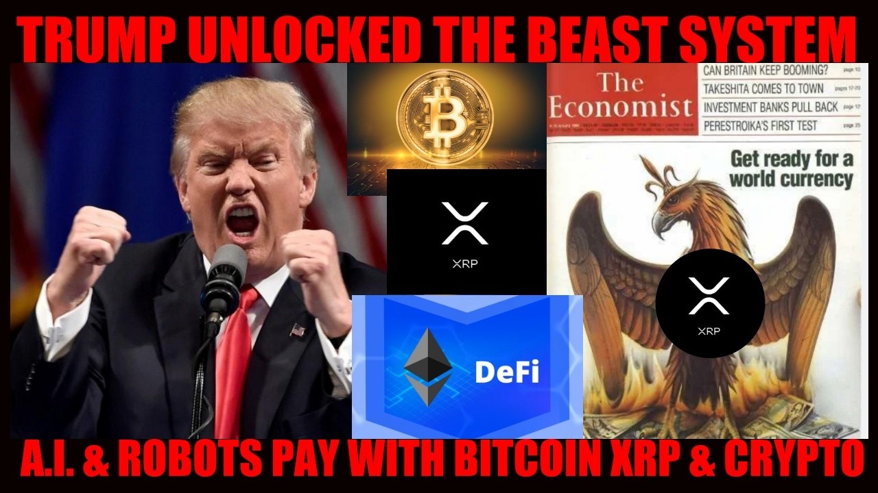 НЕМЫСЛИМО! Трамп запустил систему &laquo;Зверь&raquo;! ИИ и роботы платят через Bitcoin, XRP и крипту!