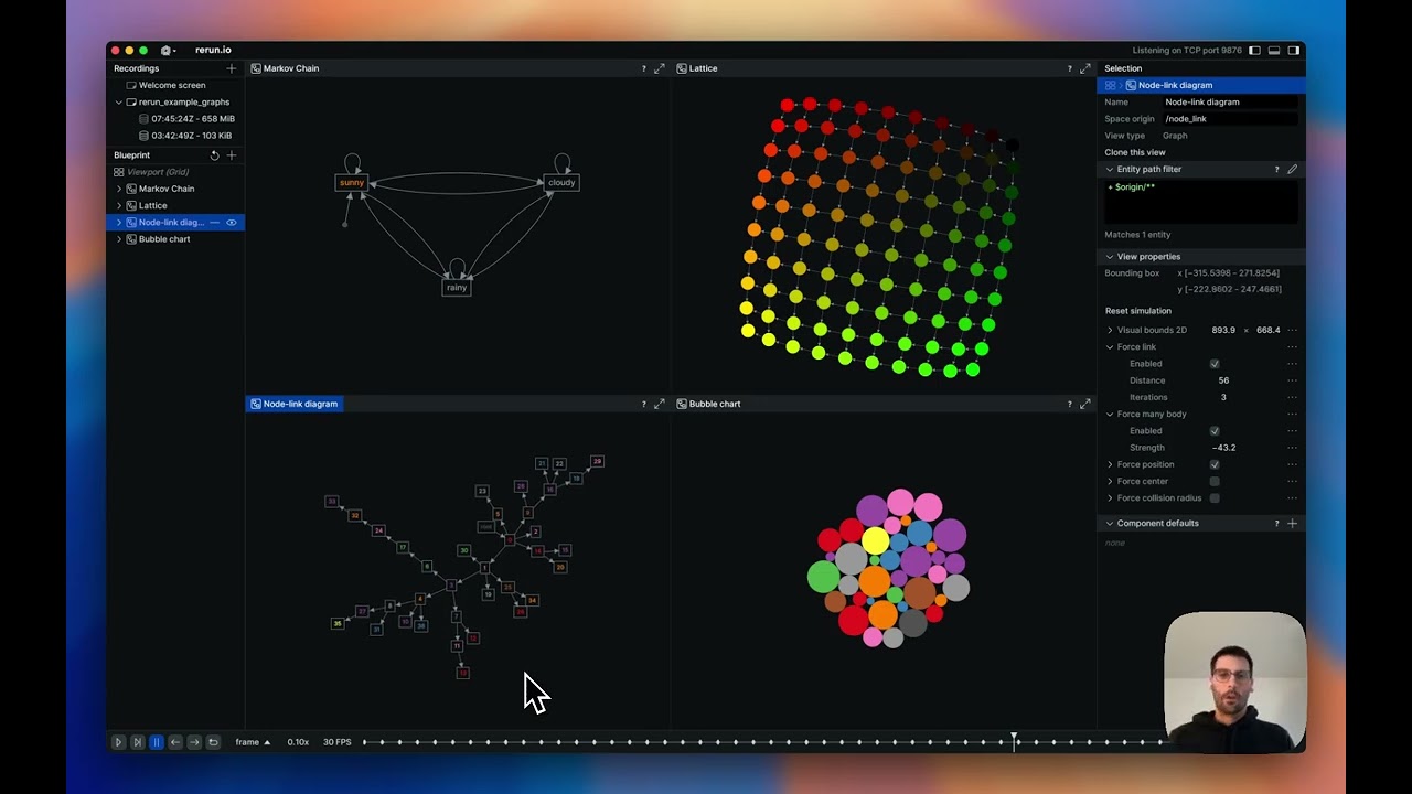 New Graph View in Rerun 0.21
